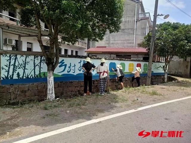 辰溪潭湾镇:大学生艺术墙绘为乡村振兴添彩