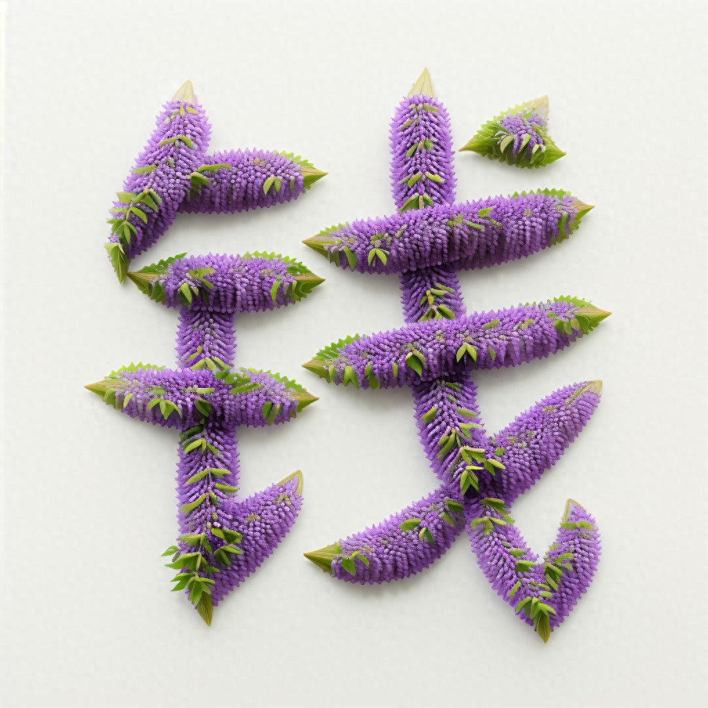 花卉做成的姓氏头像分享,令人感受到一份浪漫与温情