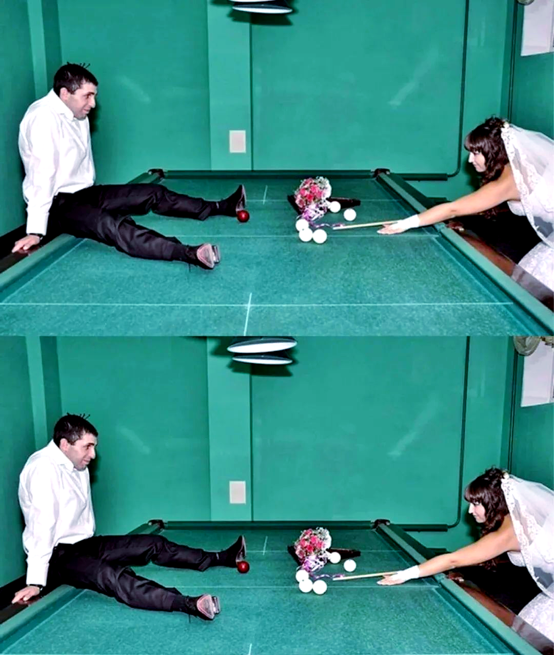 新奇婚纱照大盘点,表情动作引热议