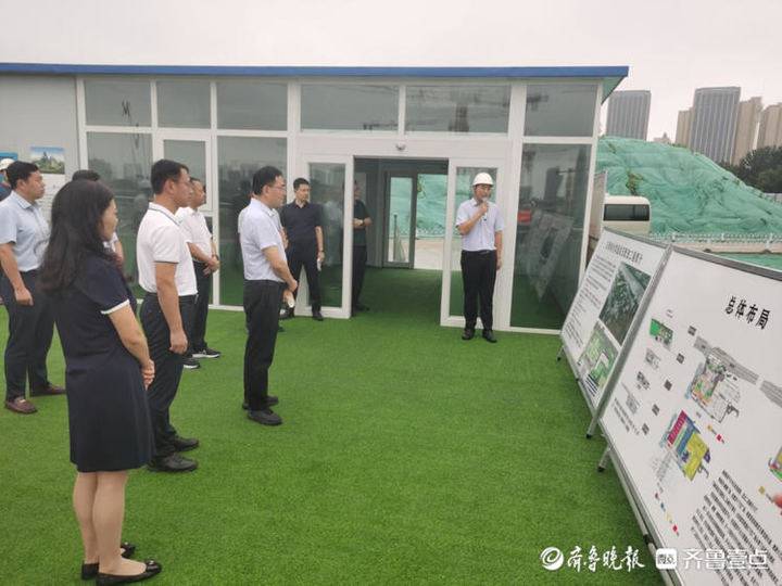 日照城市建设指挥部到日照综合客运站项目调研