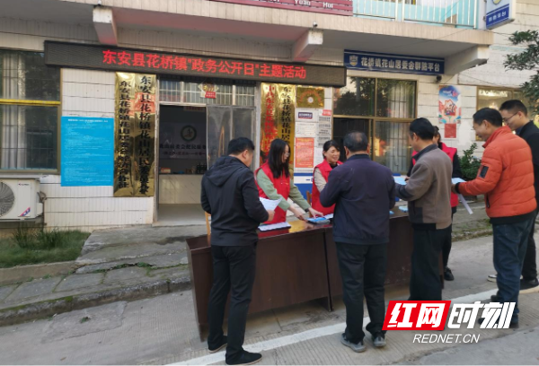 东安县花桥镇开展"政务公开主题日"活动