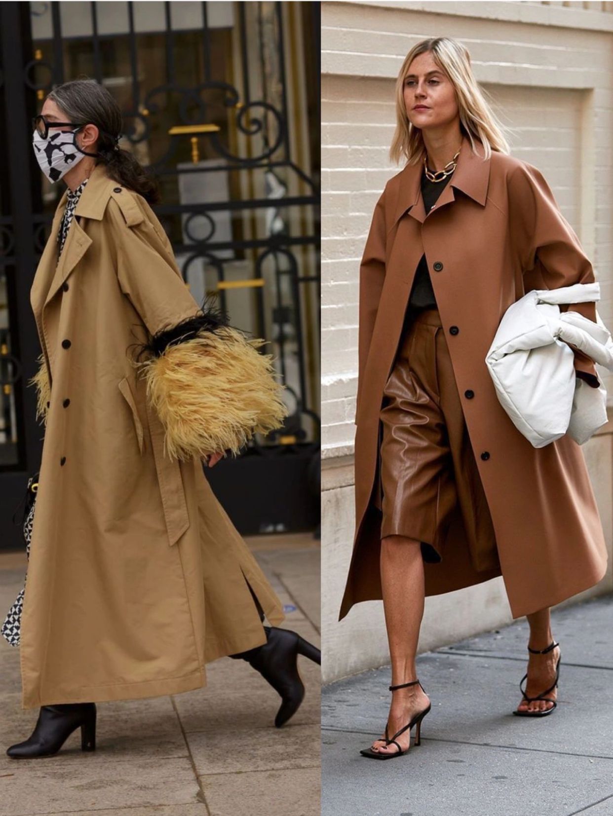 ootd穿搭丨初冬美式风衣穿搭,欧美街拍