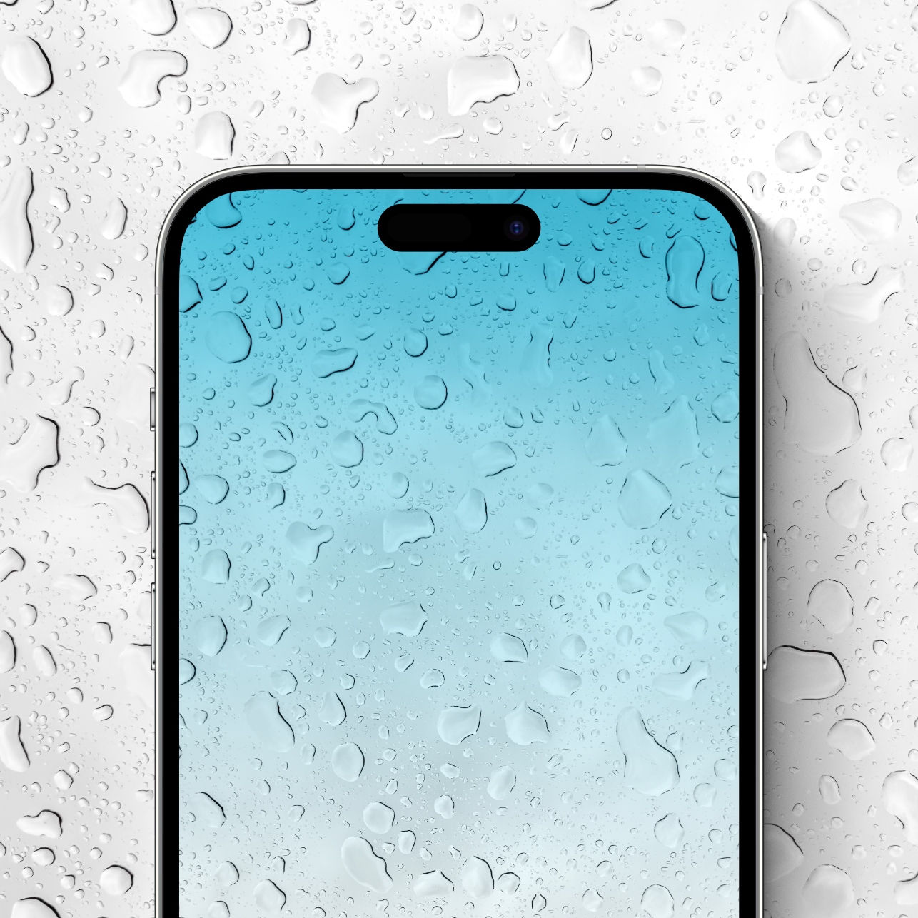 ios 4 标志性雨滴壁纸photomator高清重制