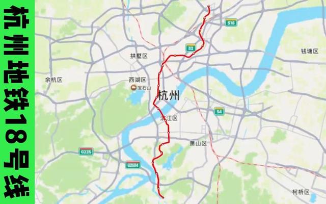 杭州18号地铁线路图图片