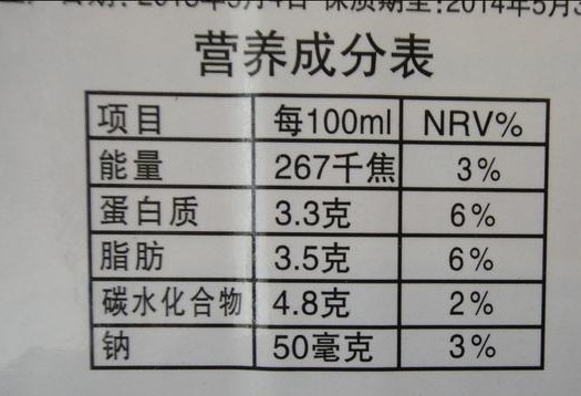 体质能量配料表图片