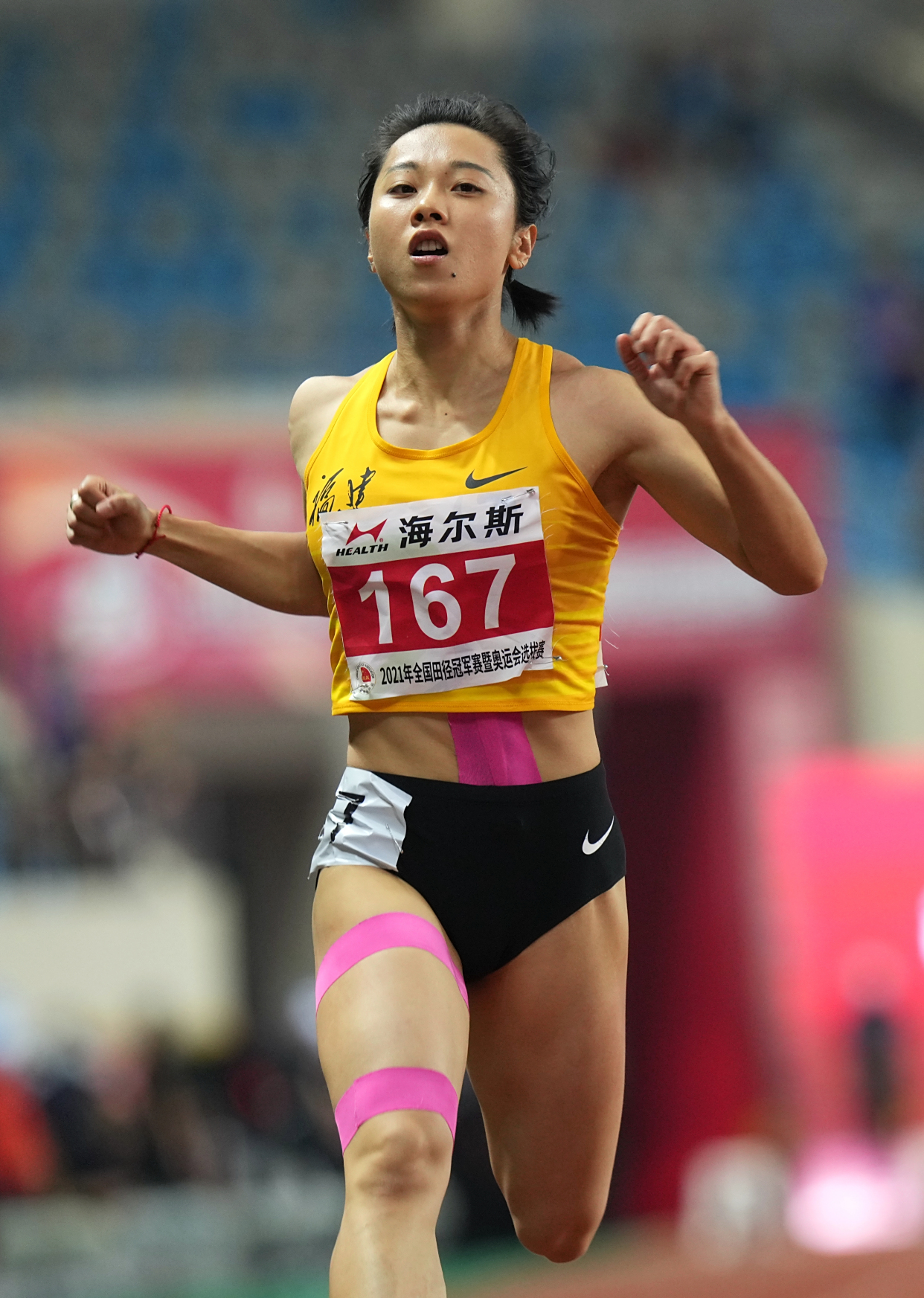 田径——全国冠军赛:葛曼棋夺得女子100米冠军(2)