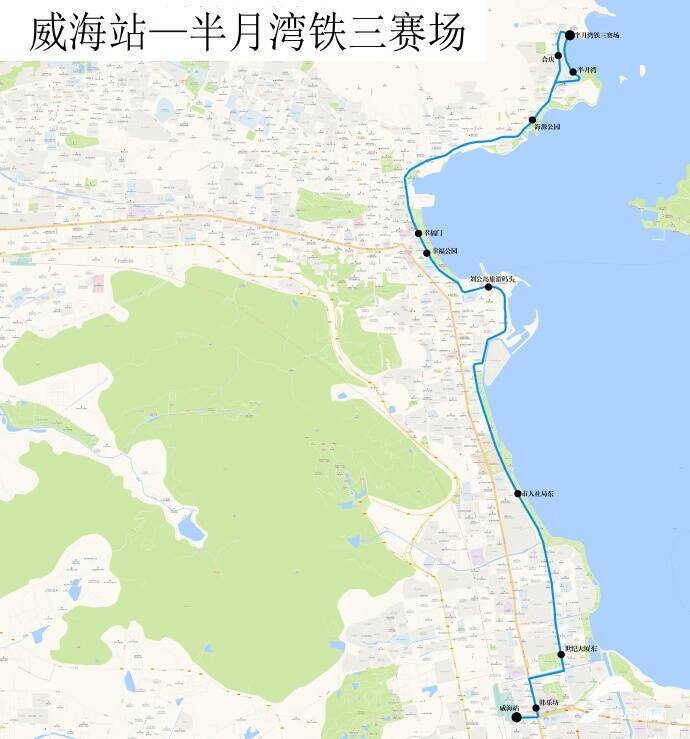 威海环海路详细路线图图片