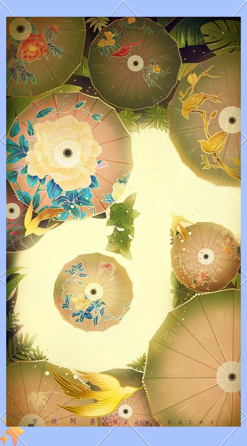 非遗文化插画海报大赏:剪纸,苏绣,油纸伞,古琴,昆曲,美不胜收!