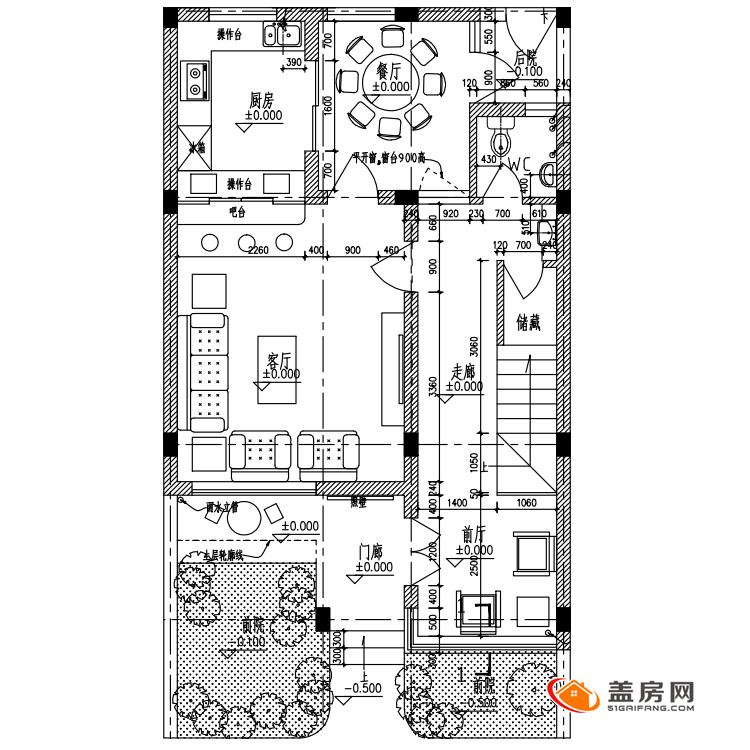 面宽7米进深11米的二层半现代宜居小别墅,最低成本,最高享受