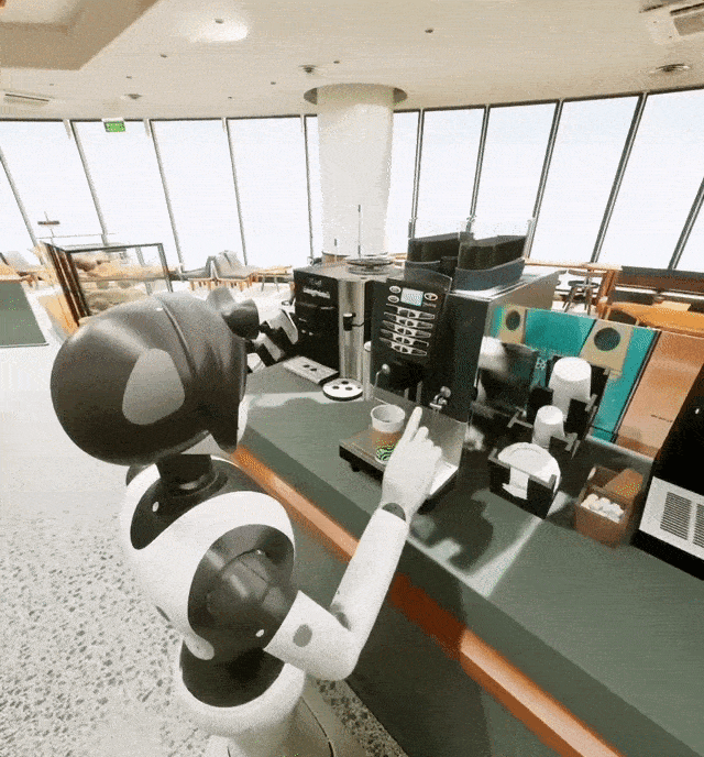 智能咖啡厅助手人形机器人融合大模型的智能咖啡厅机器人