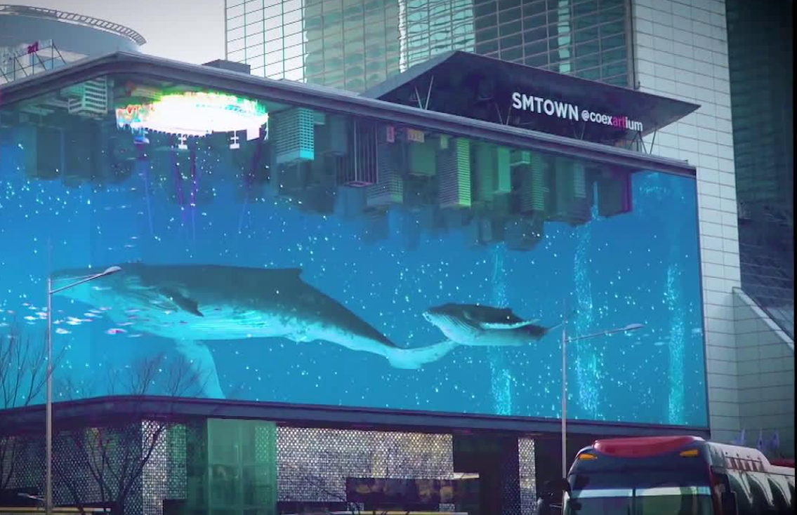 韩国sm公司独出心裁,将"鱼缸"搬进了大楼,还养起了鲸鱼!