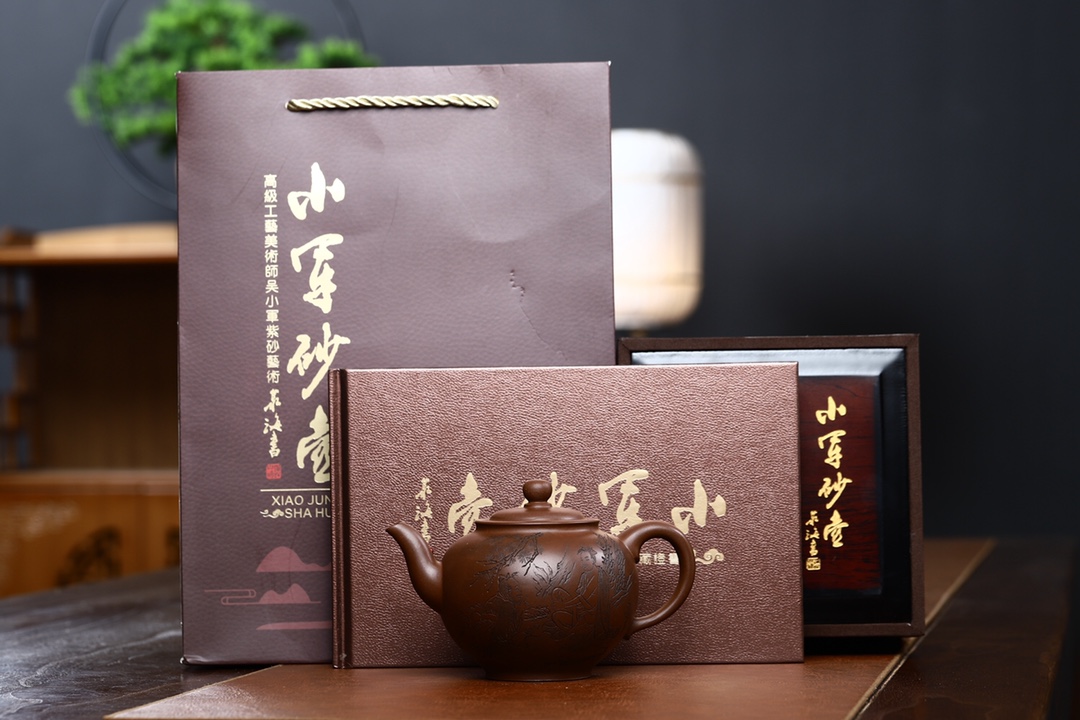 笑樱原矿底槽清紫砂壶_刘政_宜兴手工紫砂壶一般价位