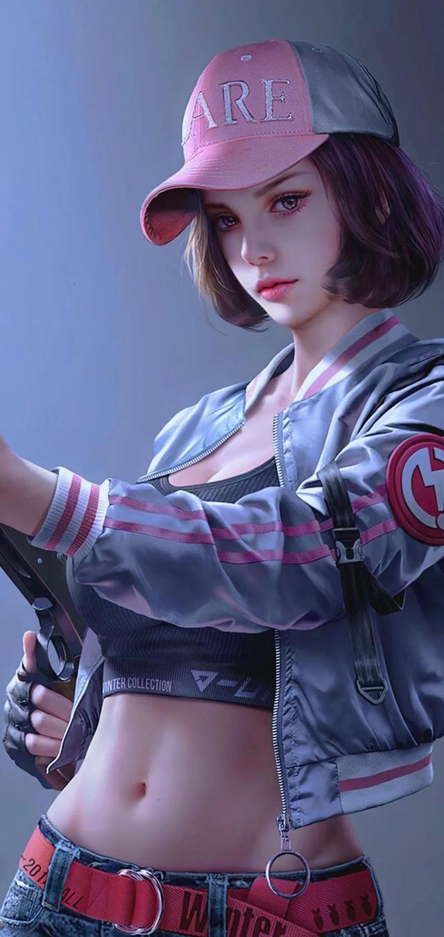 手机壁纸|cg建模美女