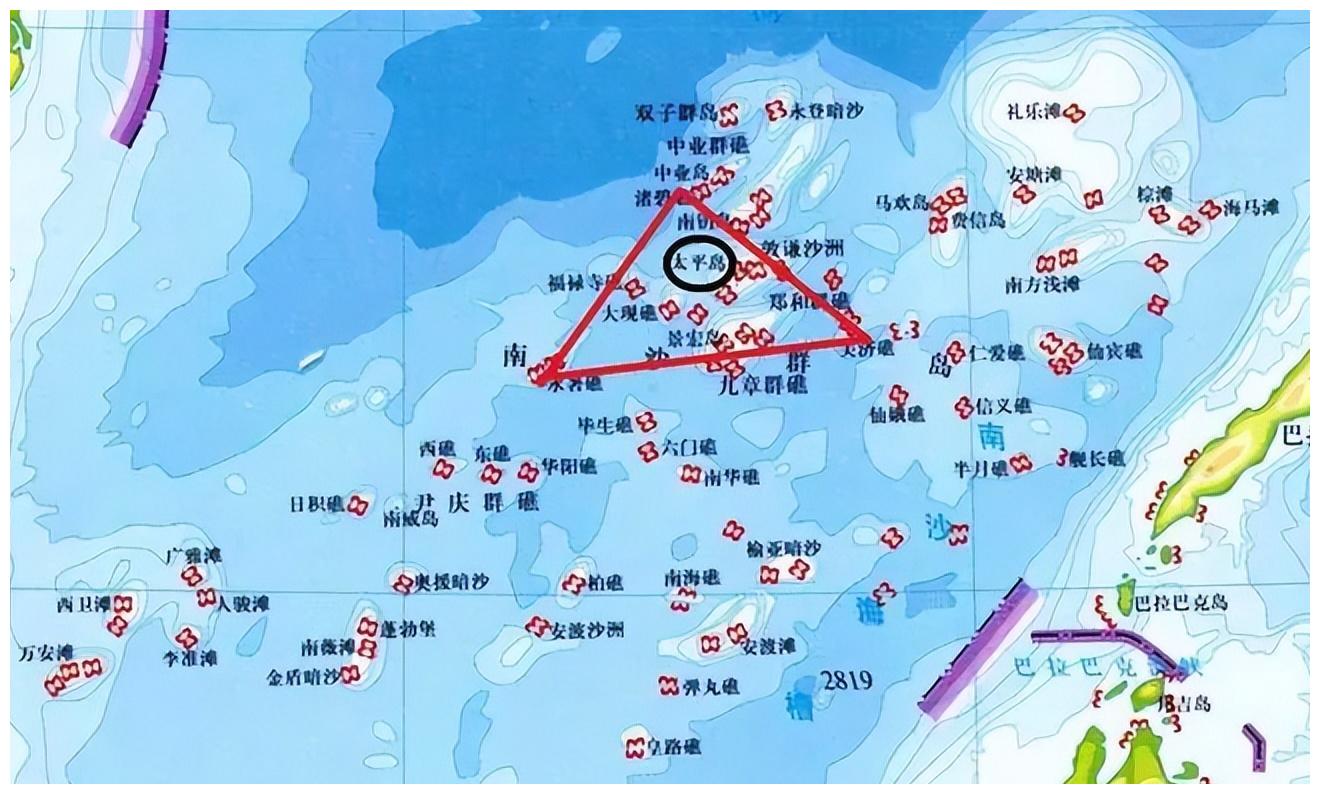 中国南海造岛地图图片