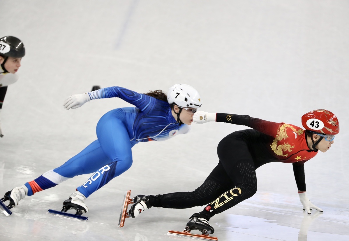 冬奥会女子短道速滑图片