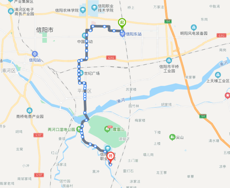 信阳高架桥路线图图片