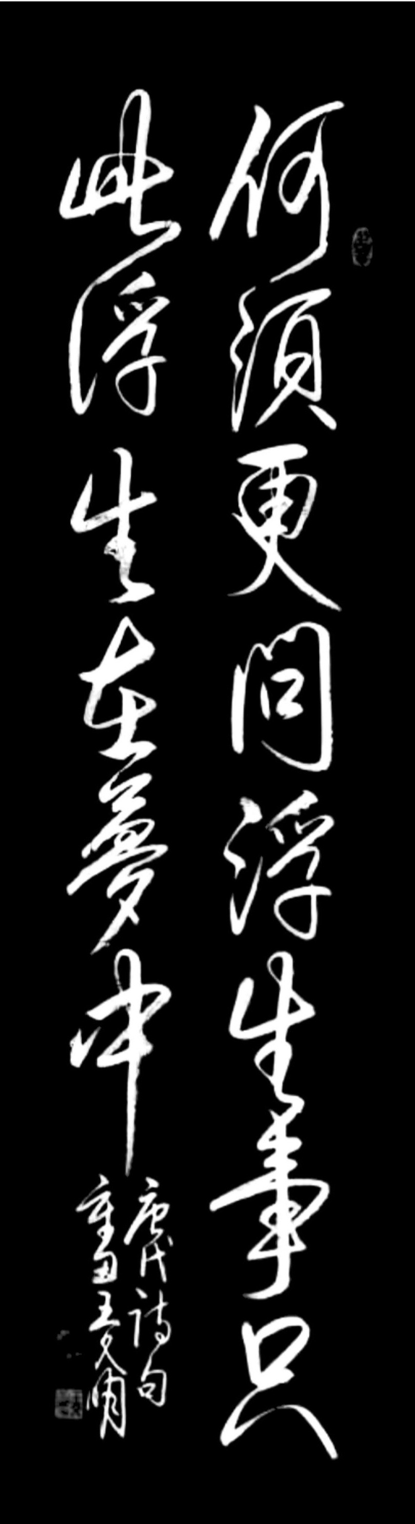 书法欣赏:何须更问浮生事,只此浮生在梦中