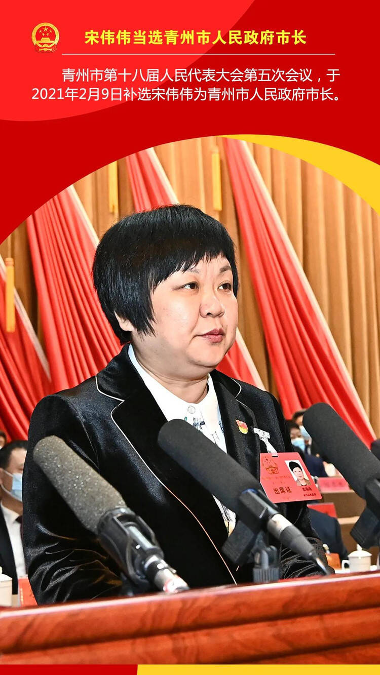 宋伟伟当选青州市人民政府市长