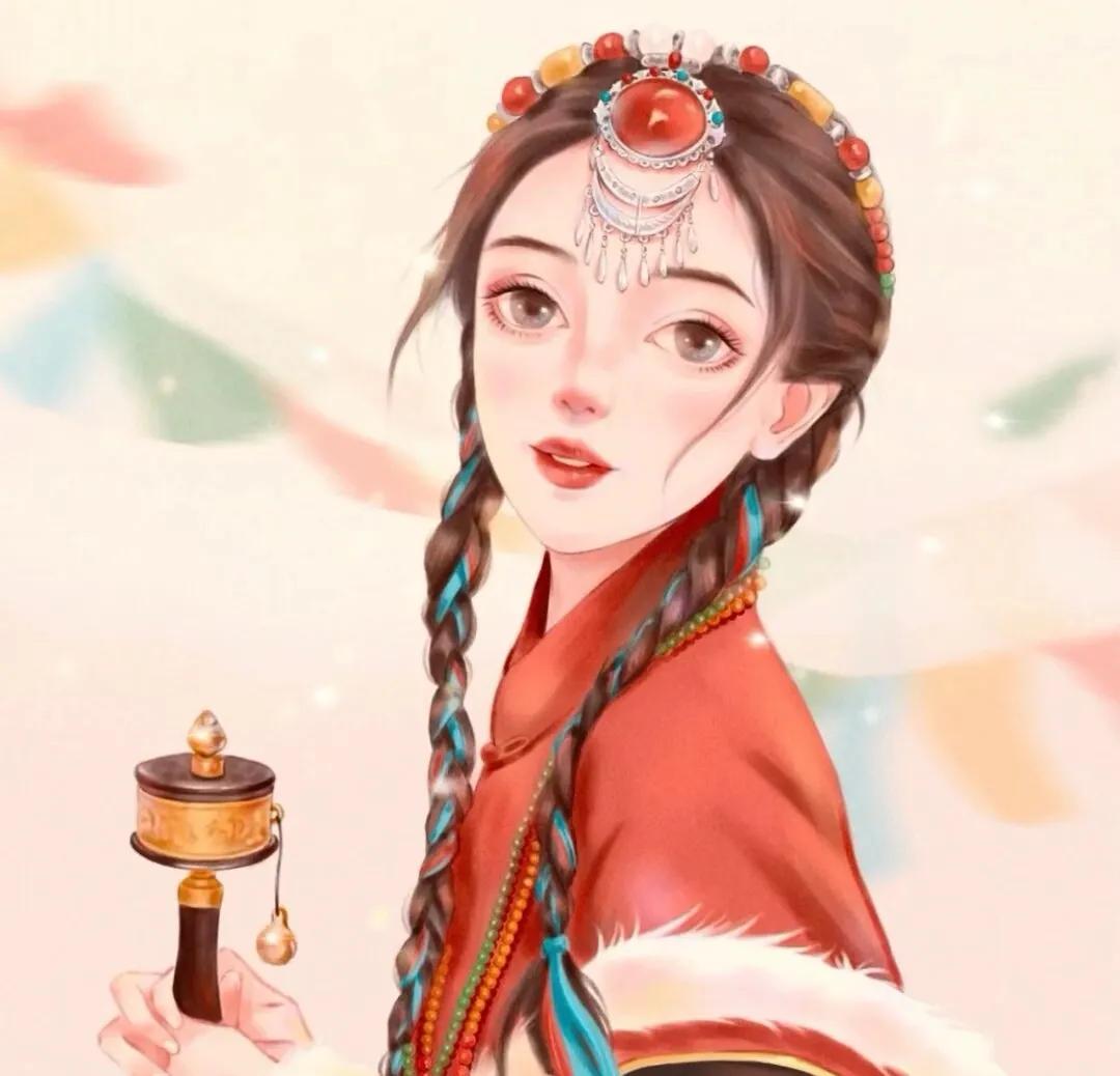 古典民族风小众头像