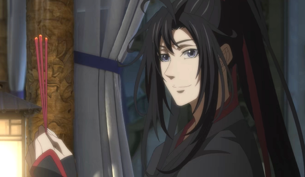 魏无羡父亲现身,父子都好帅,我关注的却是魏长泽的发带