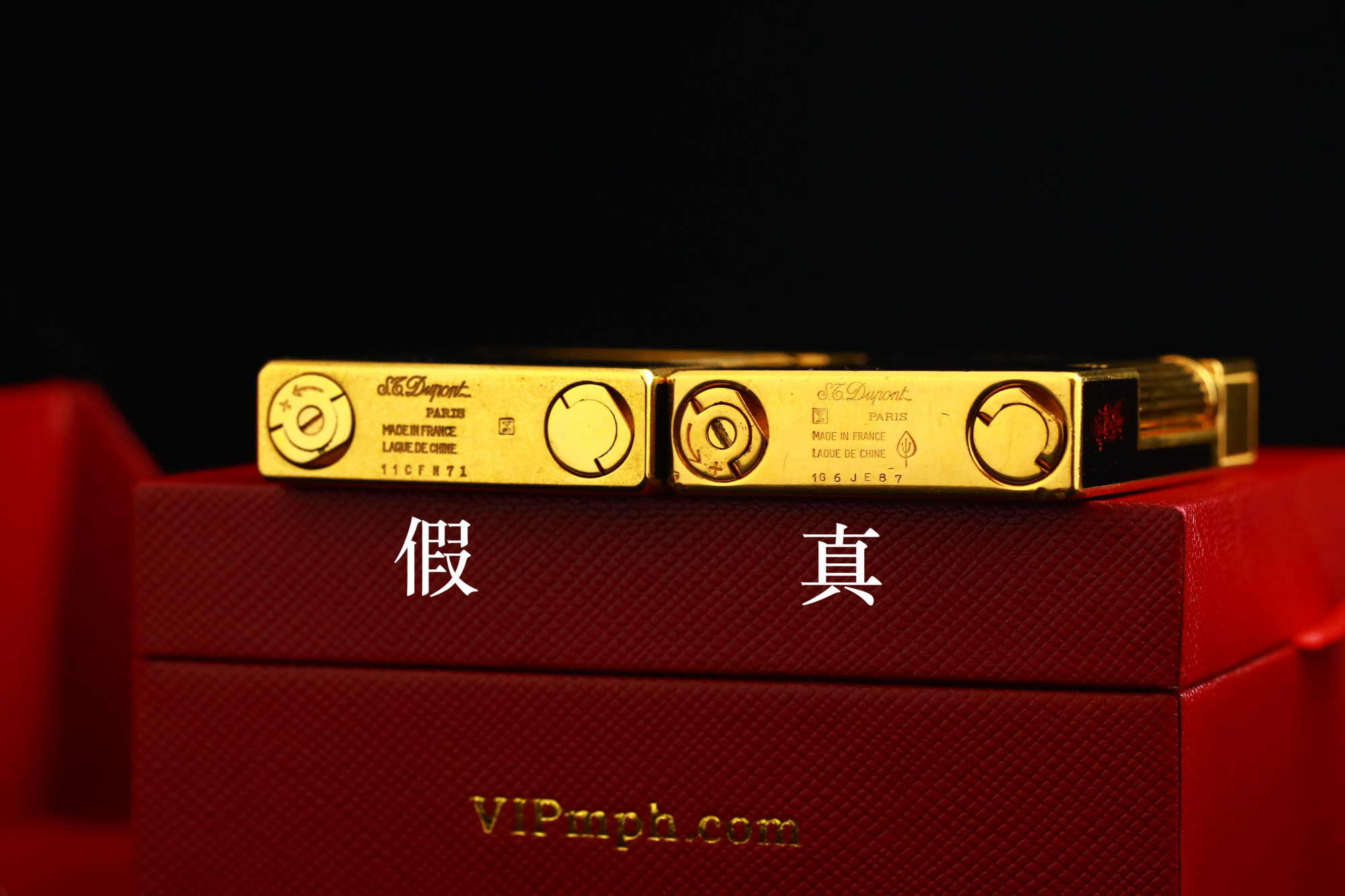 知识科普真假辨别 都彭l2大号金沙中国漆打火机,以假乱真的高仿