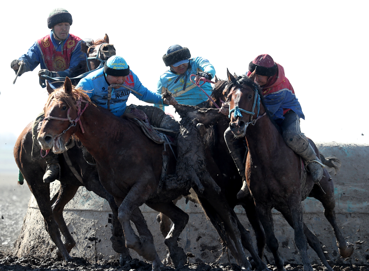 (12)"马背叼羊"比赛