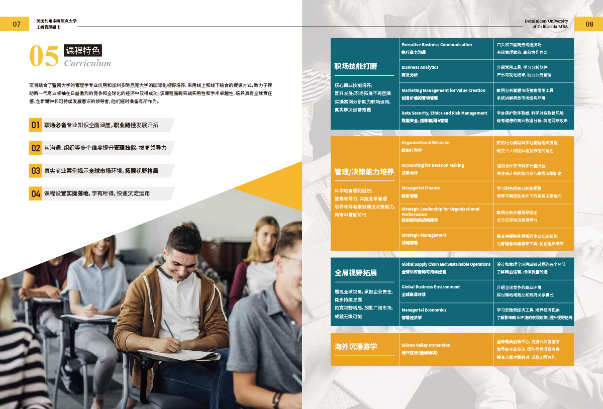 加州多明尼克大学mba招生简章