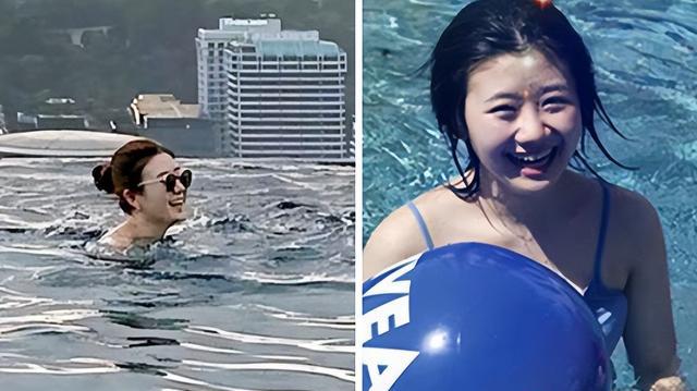 福原爱湿身湘水豪华酒店玩乐,丰腴身材泳衣引注目,与男友国外游