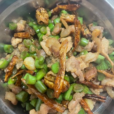 下飯菜·白辣椒炒肉 四季豆