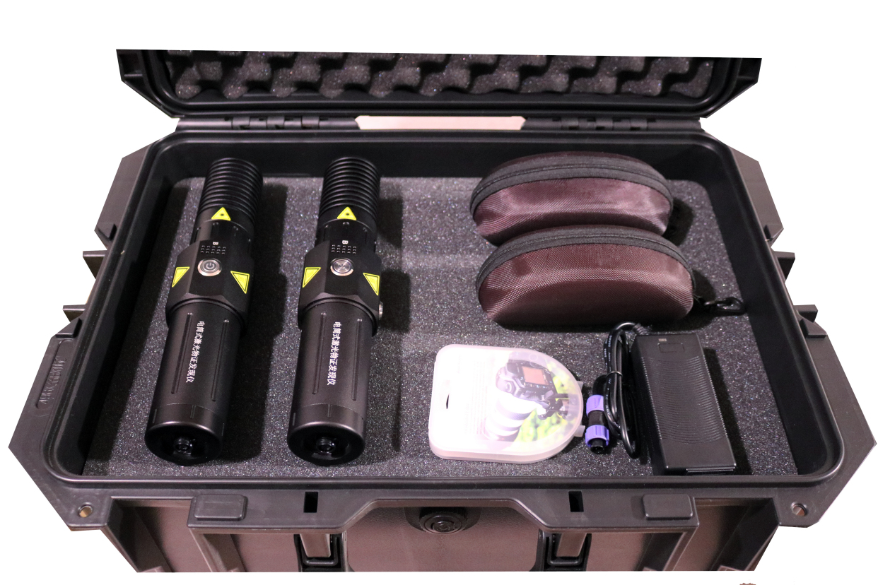 电筒式双波段激光物证发现仪