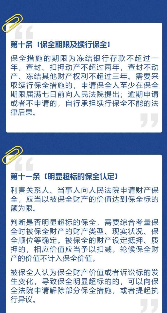 很重要!关于民事财产保全的17条重要提示一定要了解!