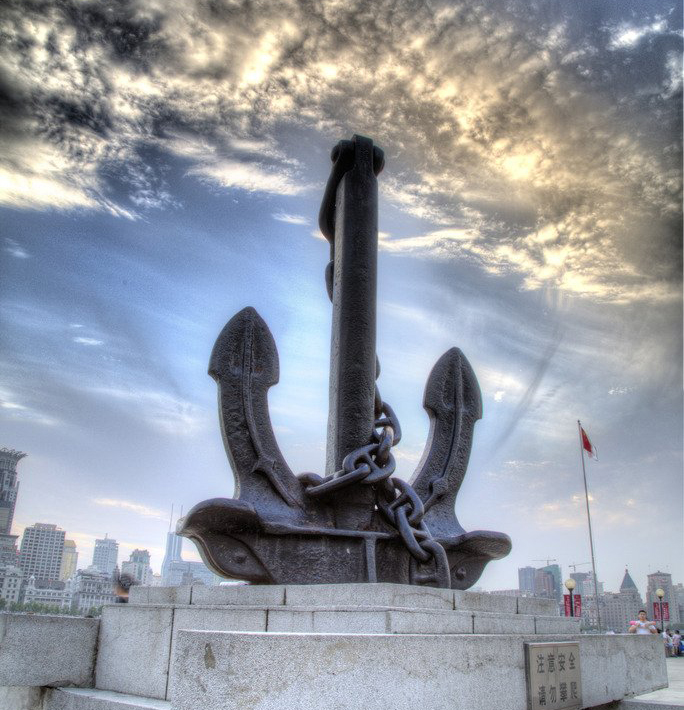 船锚铜雕,船锚景观雕塑