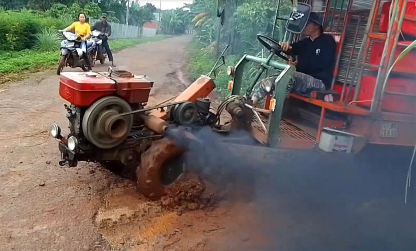 单缸柴油机冒黑烟没劲怎么调?