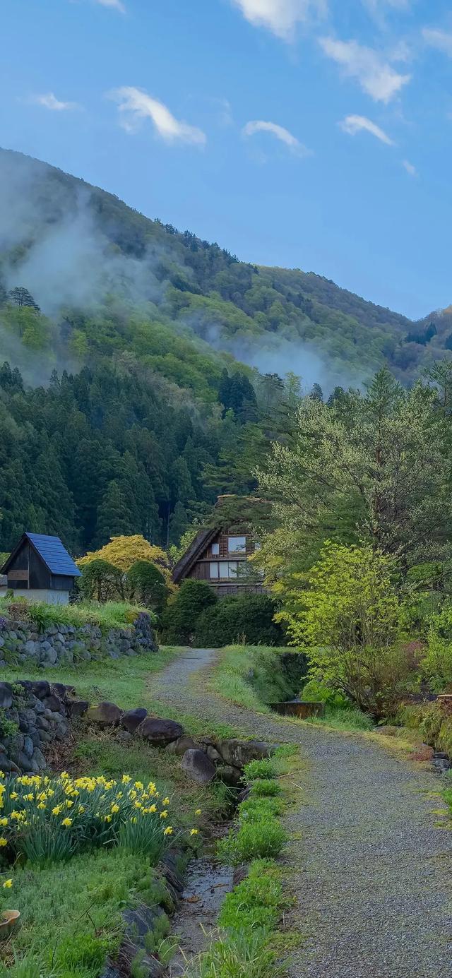 乡村田园风光全面屏手机壁纸