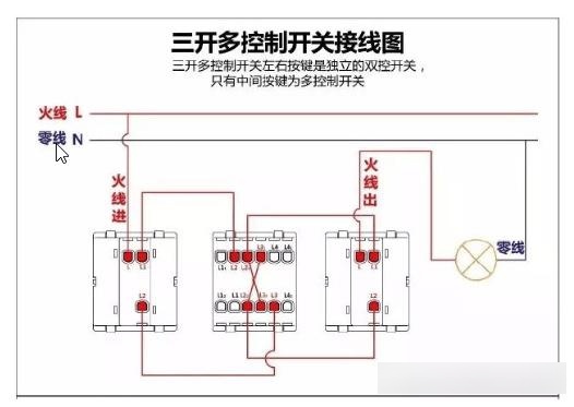 400开关远控接线图图片