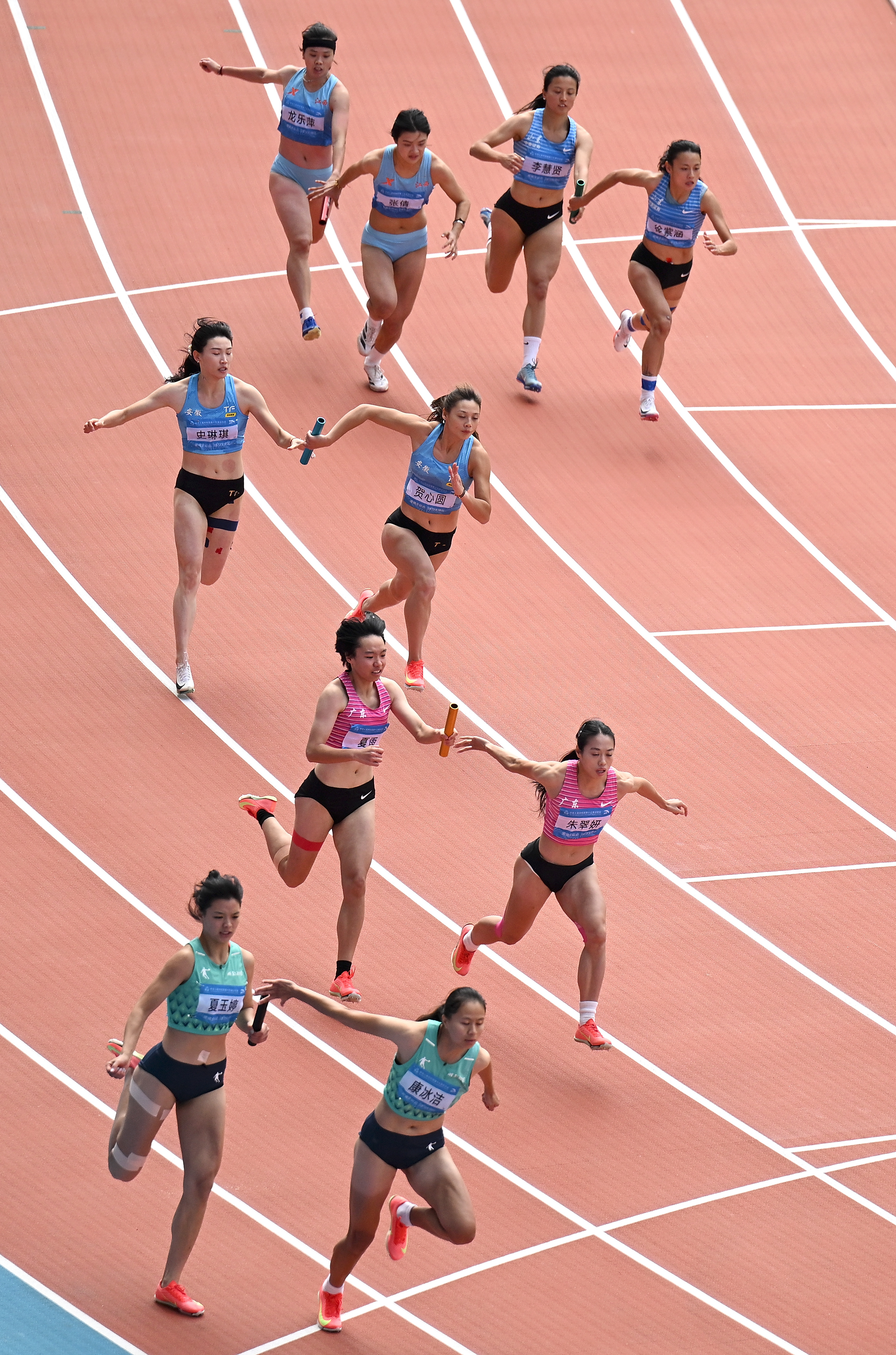 —女子4x100米接力预赛赛况