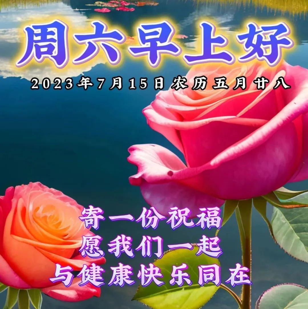 7月15日周六早上好