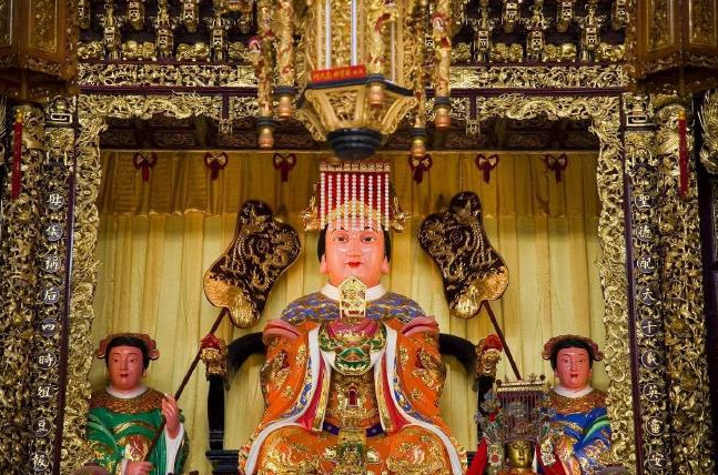 澳门妈阁庙内供奉的女神—妈祖