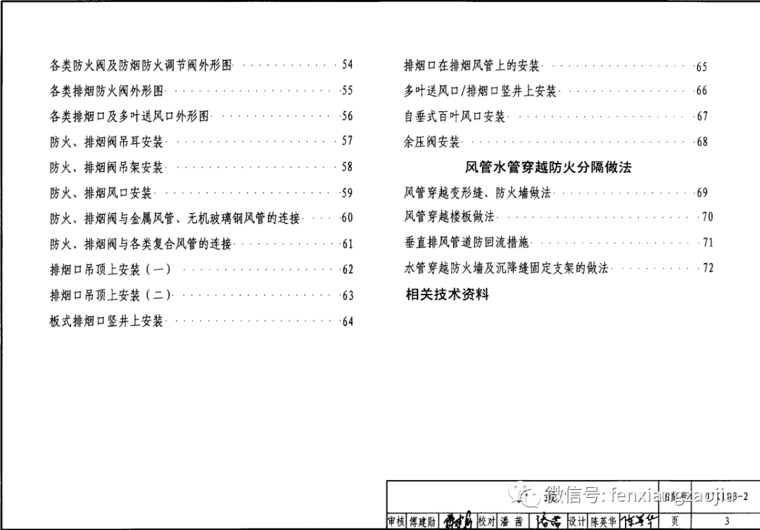 分享图集:07k103关于防排烟风机安装总说明