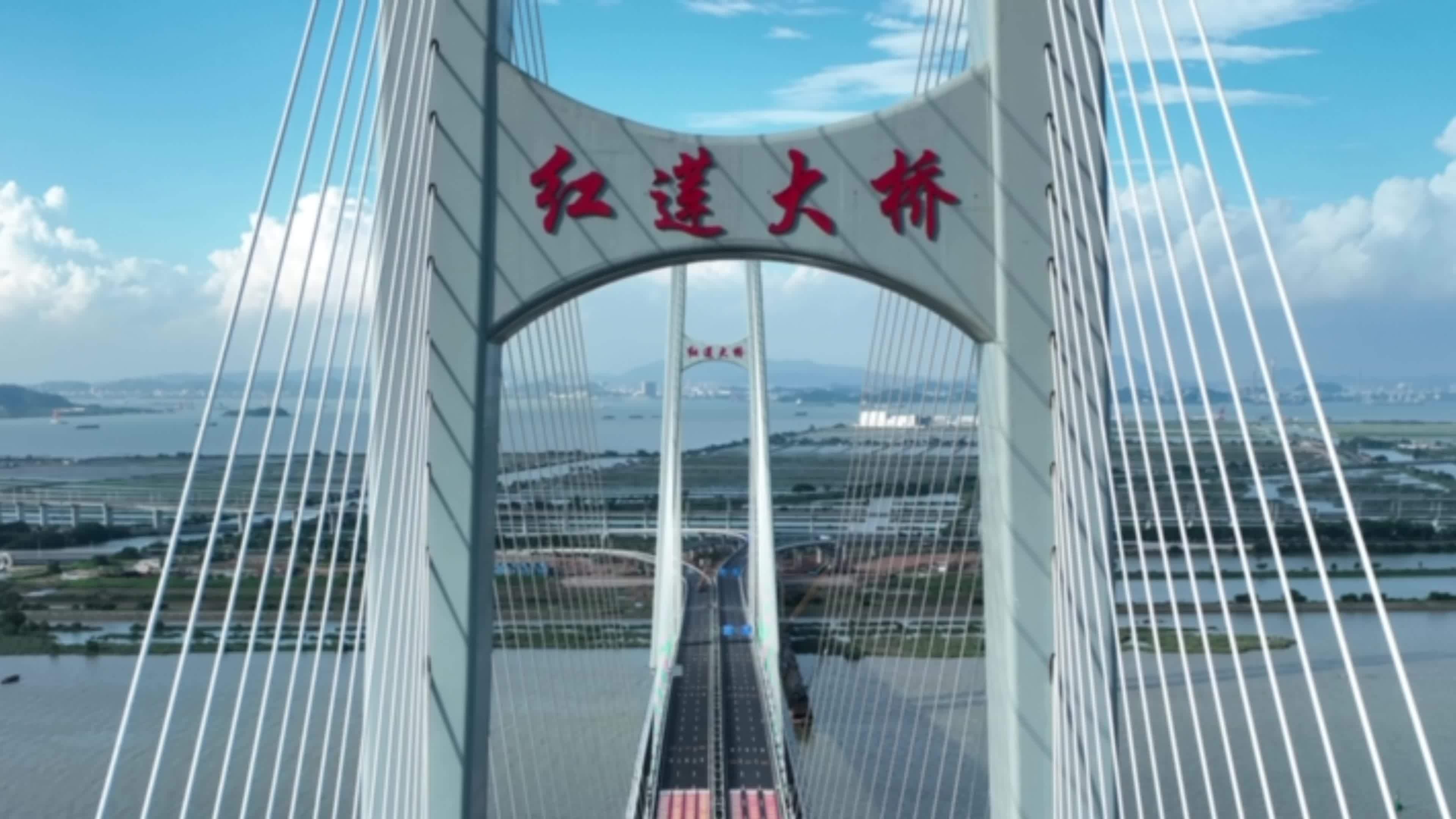视频|红莲大桥正式通车,龙穴岛到万顷沙只需5分钟