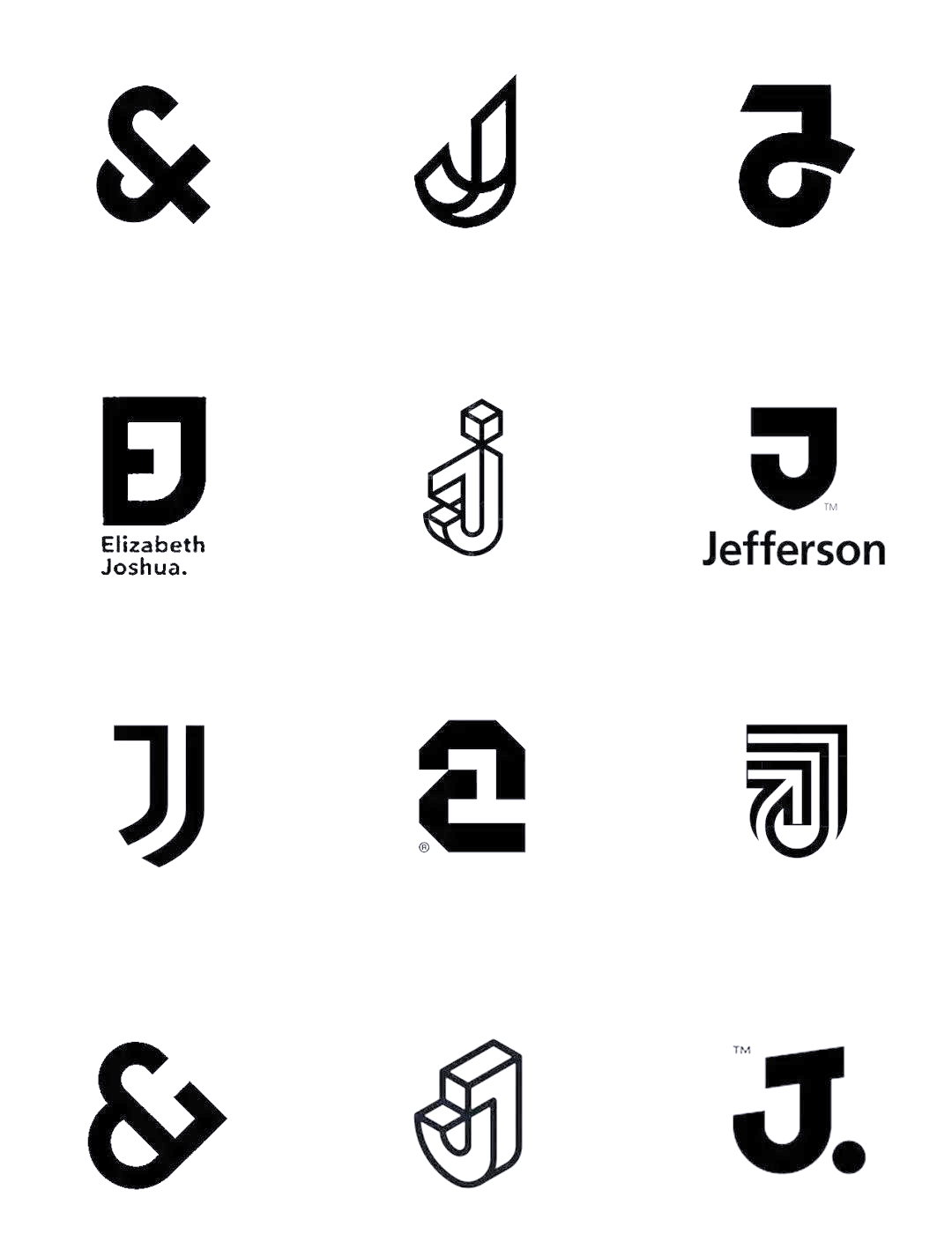 品牌设计中,logo及字母标志的设计是不可或缺的一环