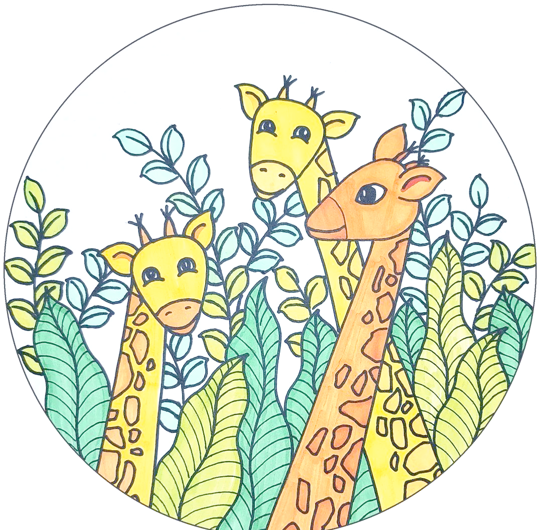 探索多彩长颈鹿世界