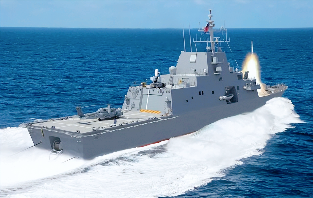 轰动军迷圈!中国海军新型护卫舰054b下水,反潜作战再添一员猛将