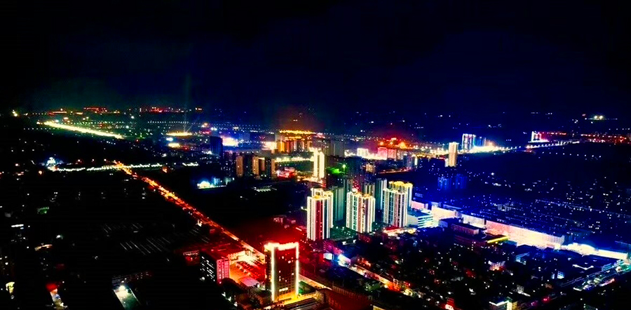 蔡家坡夜景图片