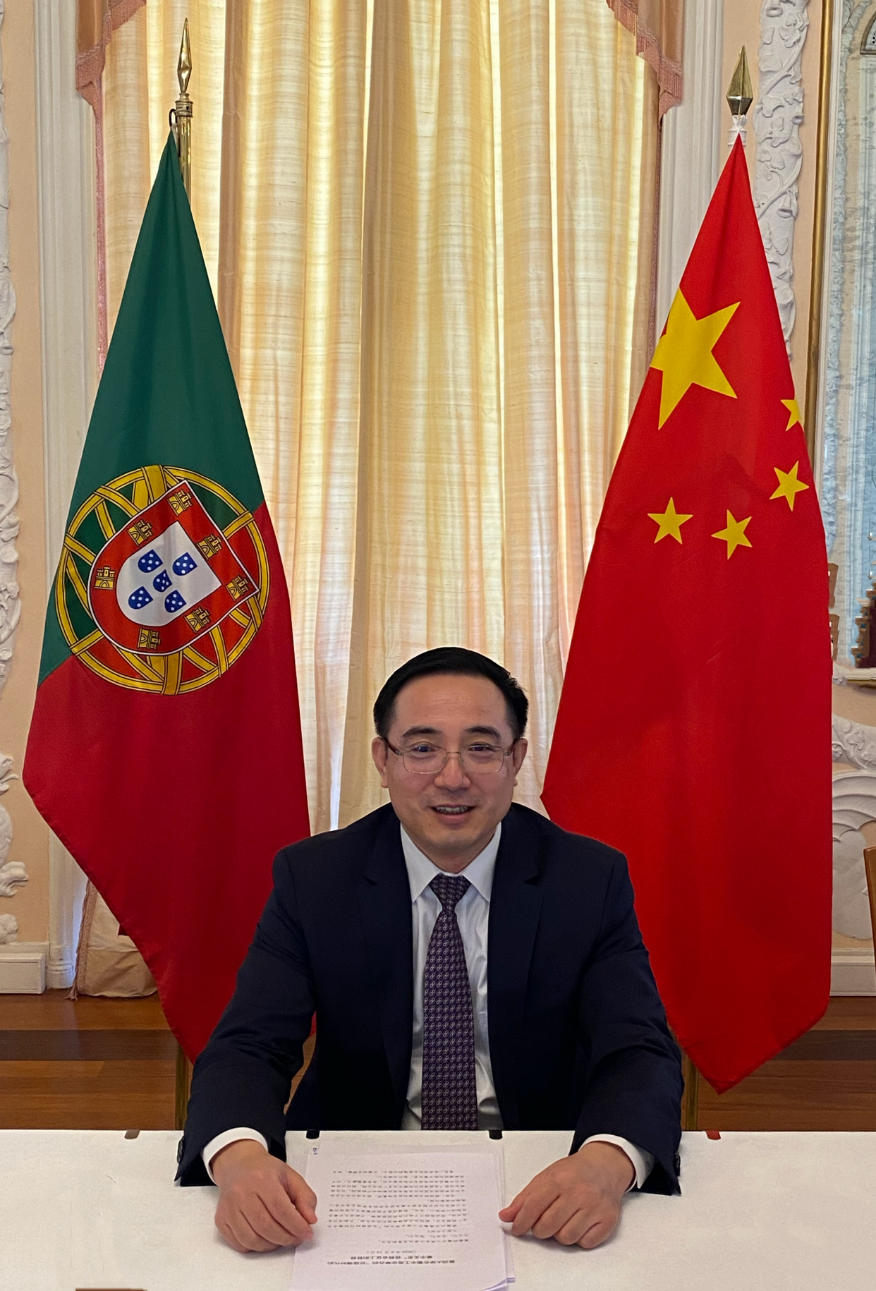 驻葡萄牙大使出席"后疫情时代的葡中关系"视频会议并致辞