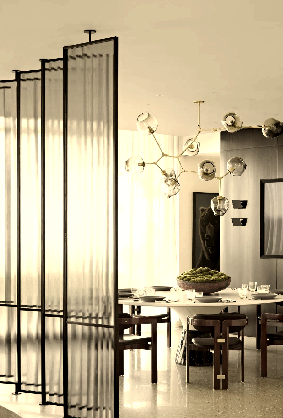 多款厨房玻璃隔断创意,打造时尚厨房空间