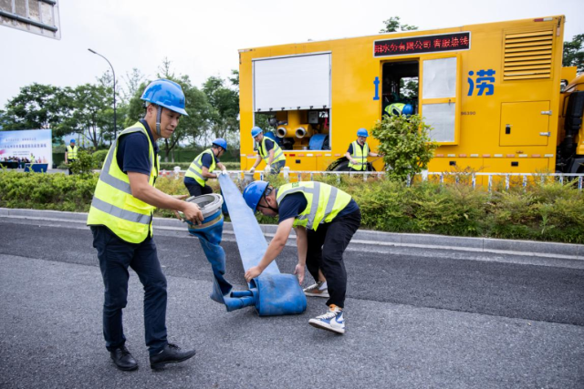 杭州市水务集团开展2023年防汛应急演练!