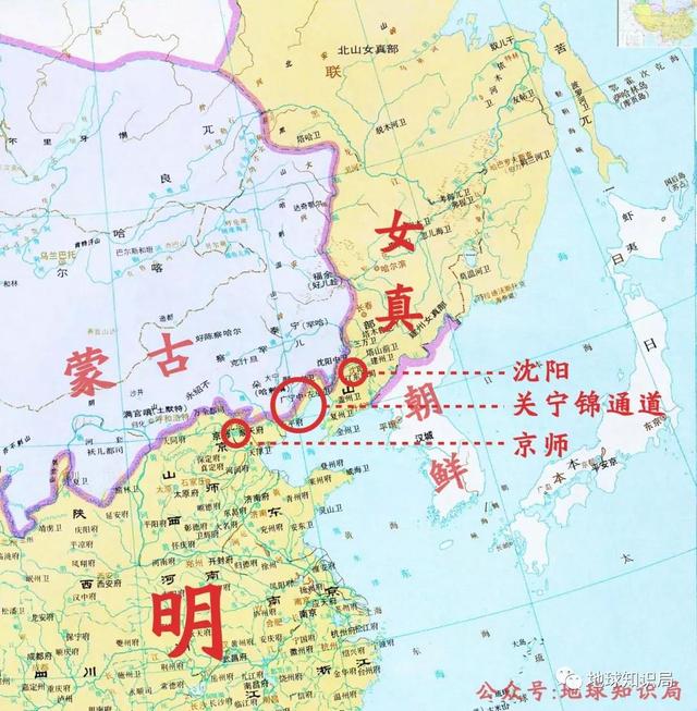 「铁岭史」《明与女真,朝鲜,蒙古关系图》说铁岭