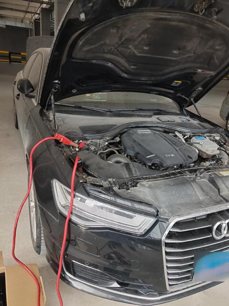 奥迪a6l电池没电怎么发动