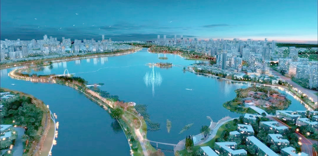 德阳三星湖开工建设,效果图曝光,美不胜收!